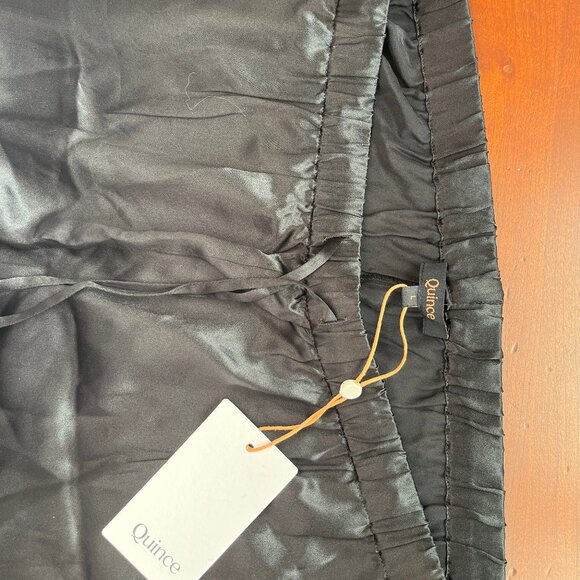 Quince Size L Washable Silk Black Pants - Picture 2 of 2